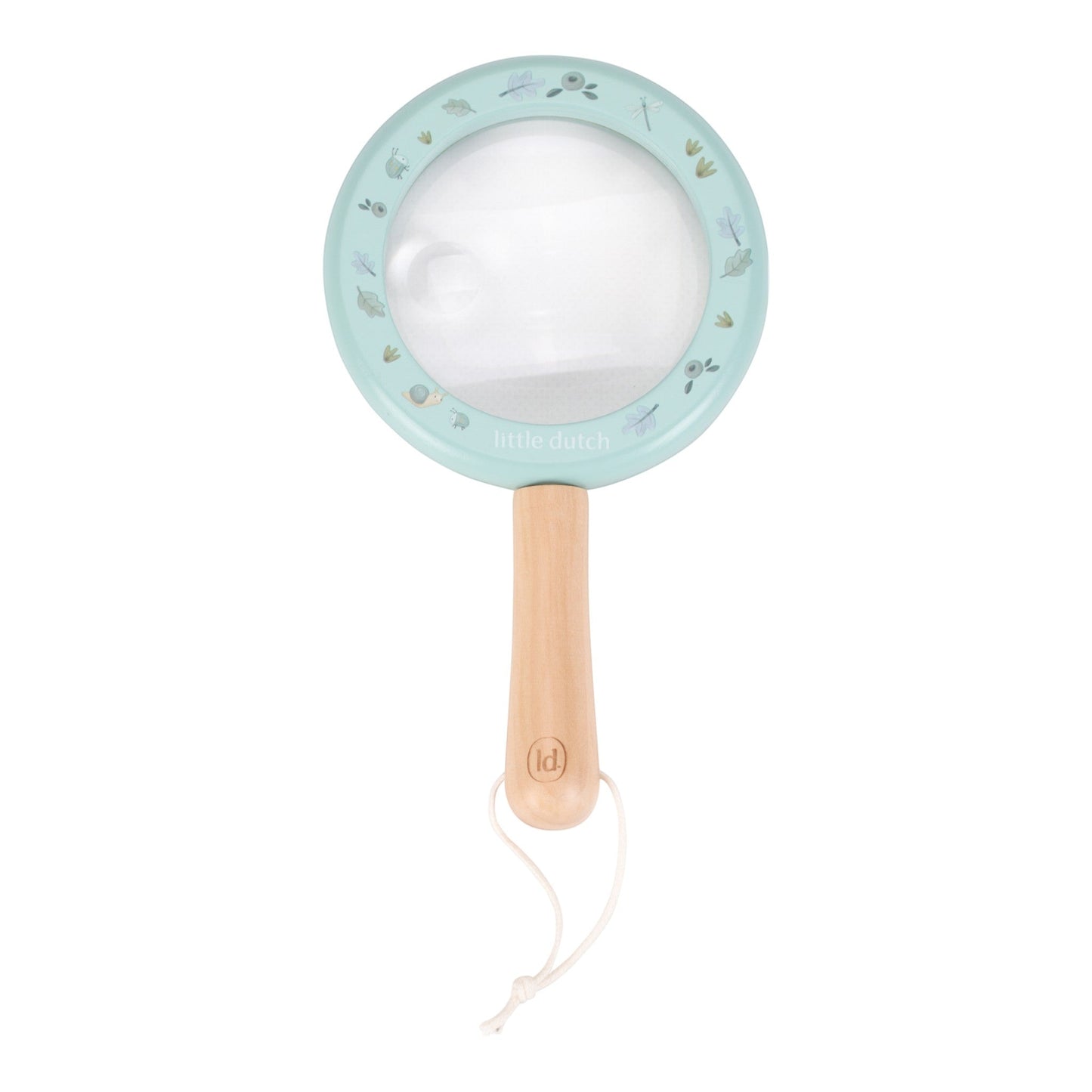 Wooden magnifying glass