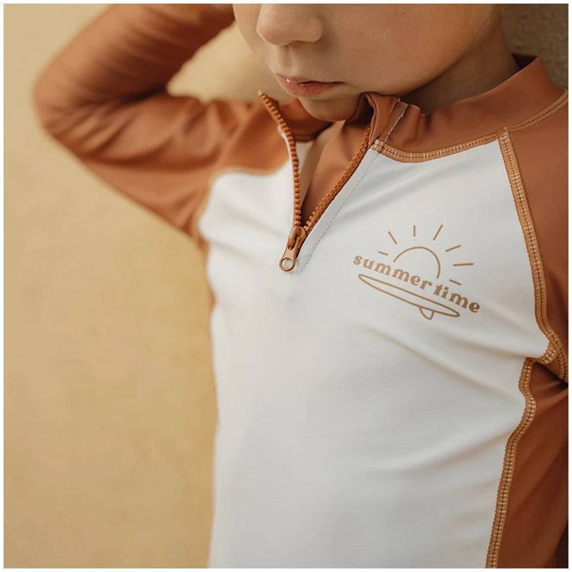 Swim T-shirt short sleeves Vintage Sunny Stripes