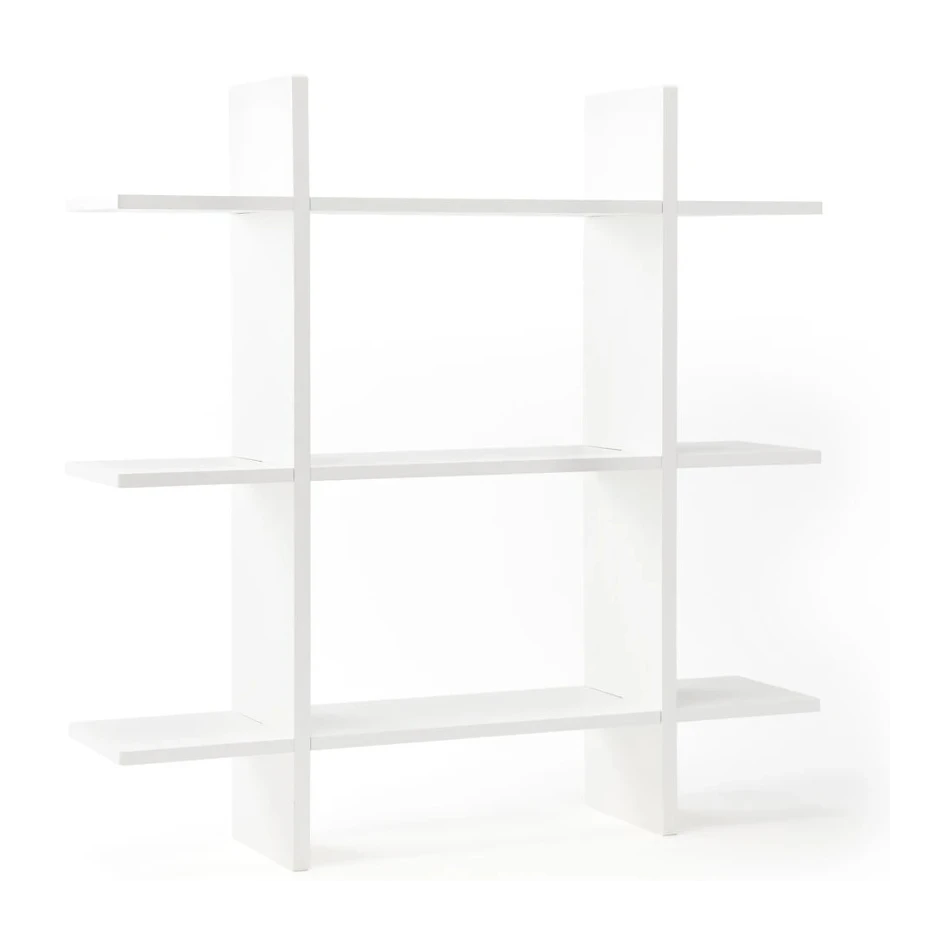 Wall shelf 3 level white STAR
