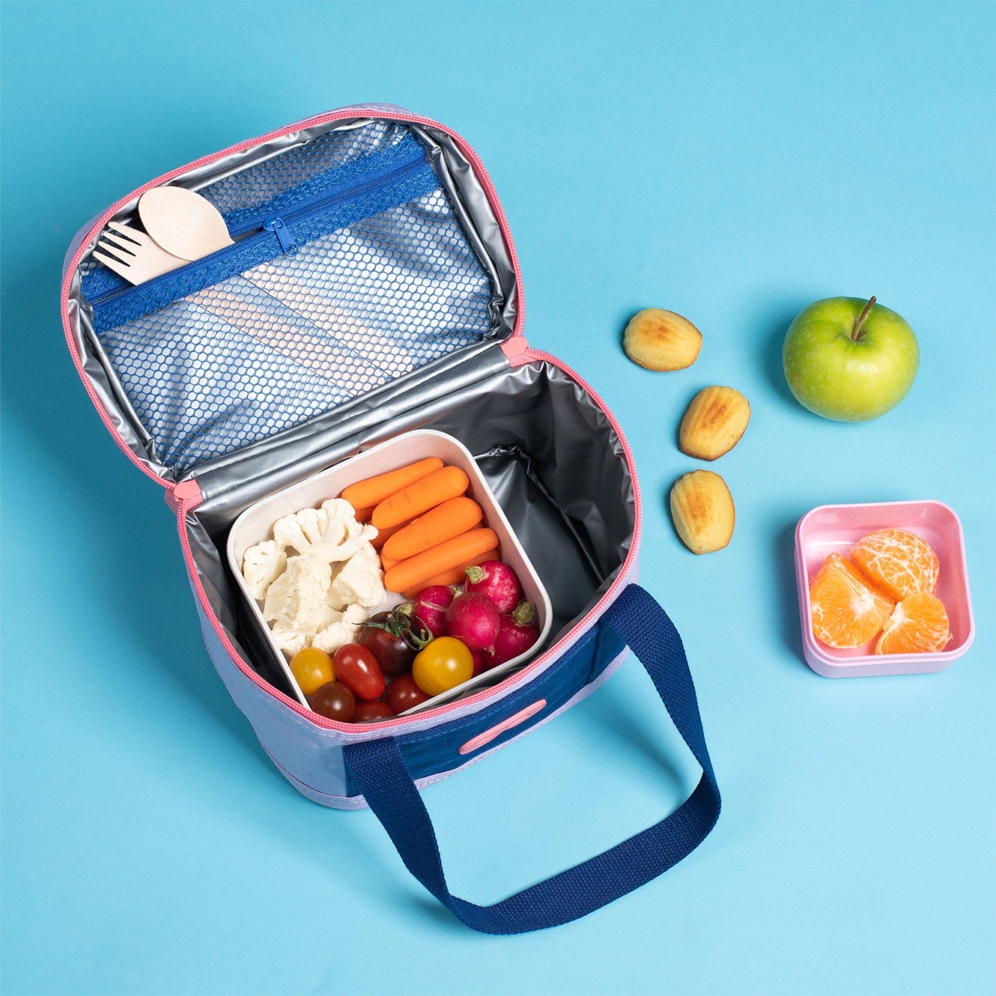 Insulated food bag – lilac