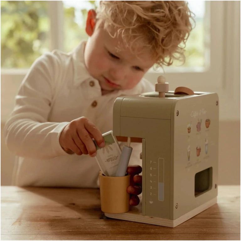 Wooden espresso machine
