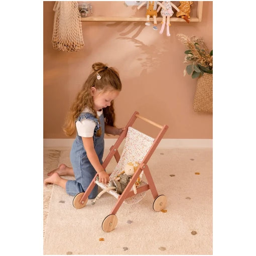 Doll stroller Flowers & Butterflies