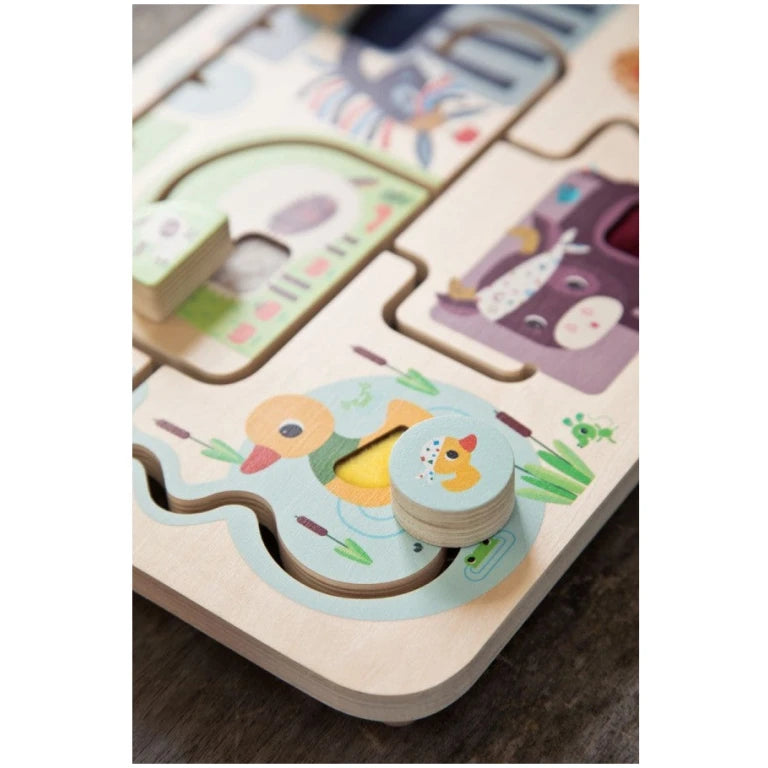 Farm wooden sensory maze