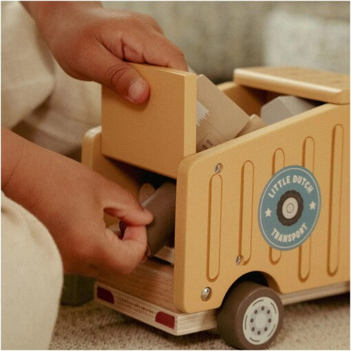 Wooden dump truck