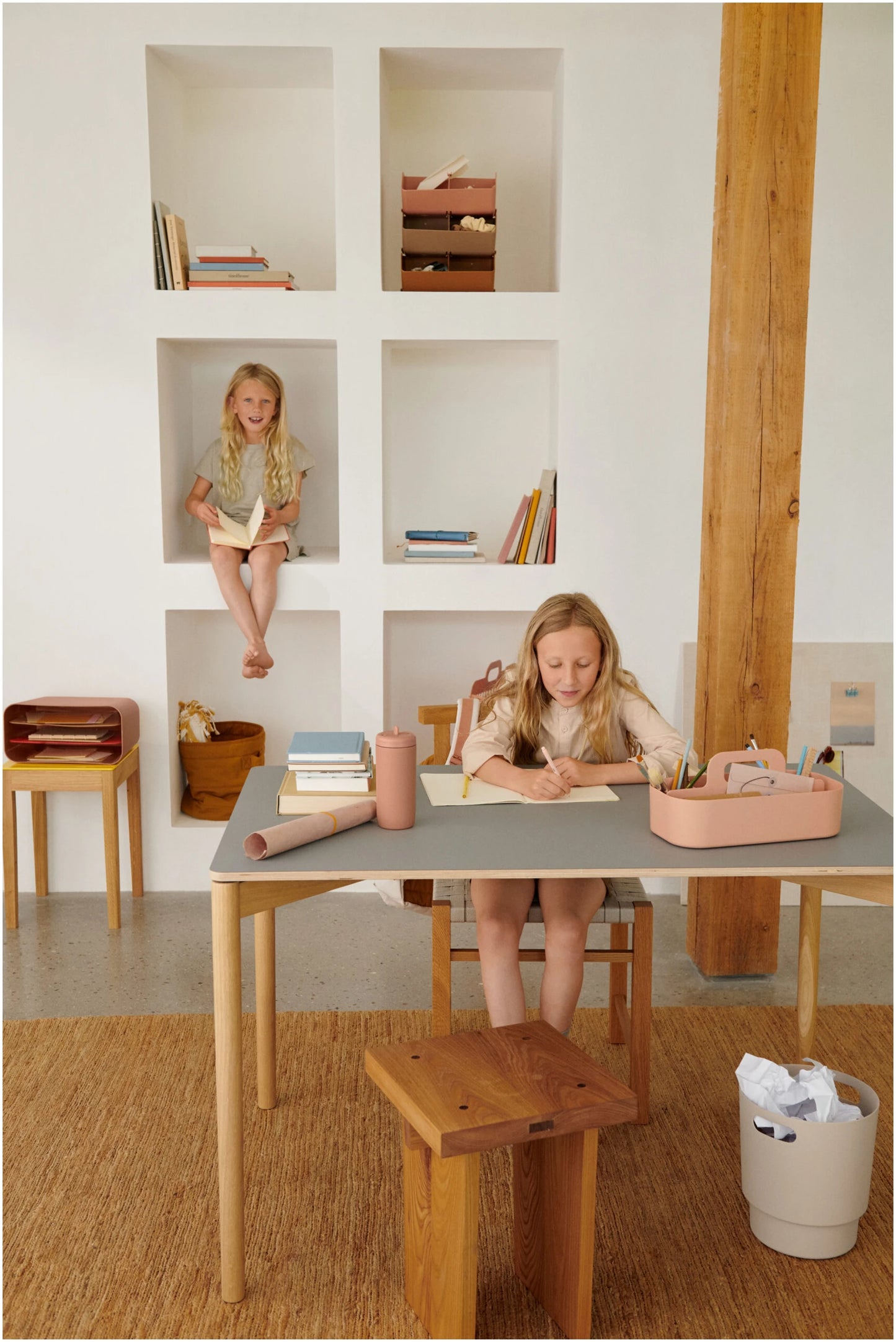 Valeria storage caddy- Rose