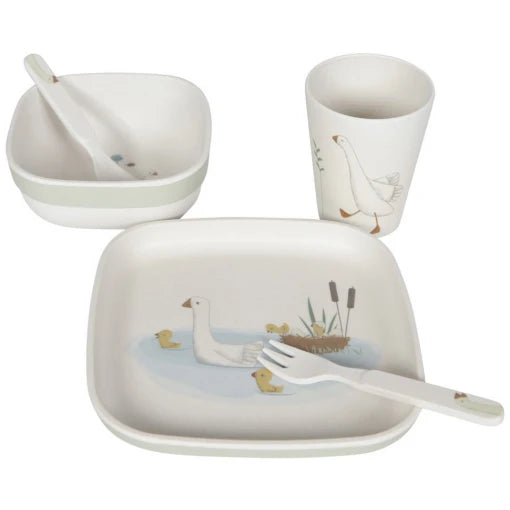 Bamboo Tableware Set Little Goose