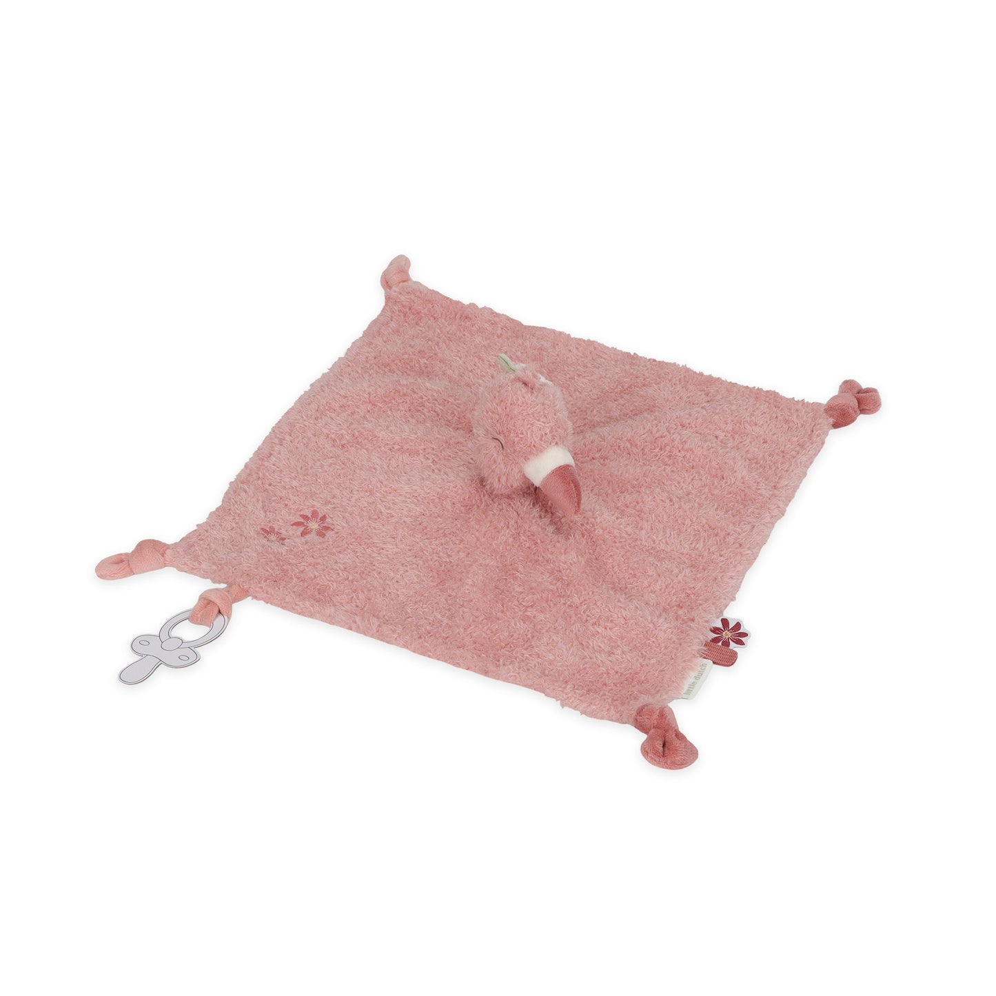 Pacifier Cloth - Safari friends Flamingo
