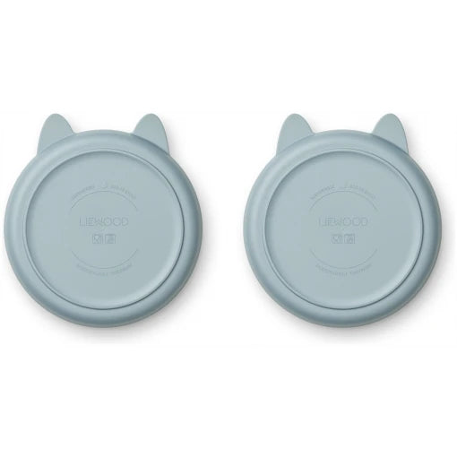 Mae Plate – 2 Pack Rabbit Sea Blue