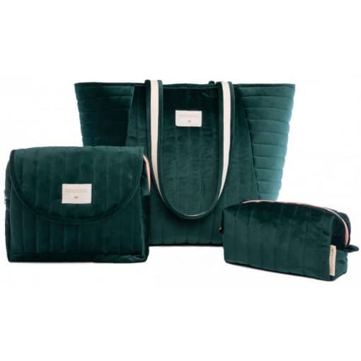 Savanna makeup case • velvet jungle green