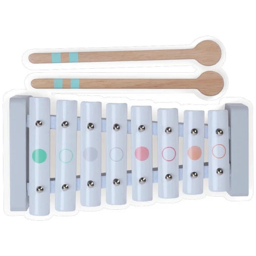 Wooden & metal xylophone