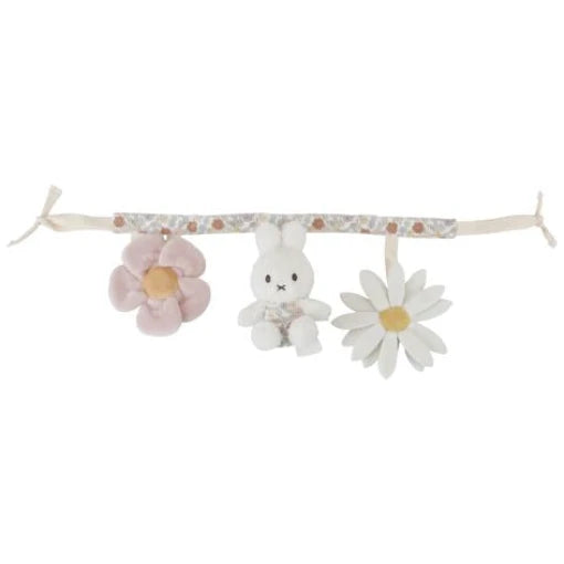 Miffy stroller toy chain Vintage Little Flowers