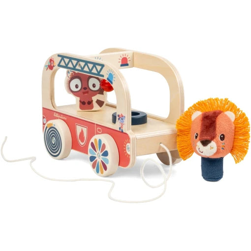 Magical wooden fire truck – Jack the Lion