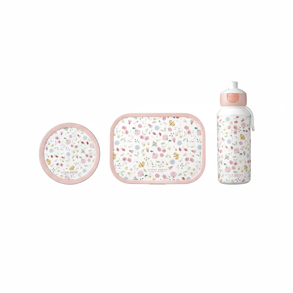 Lunch set flowers & Butterflies 3 piece