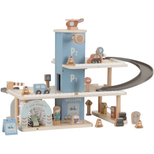 Wooden parking garage