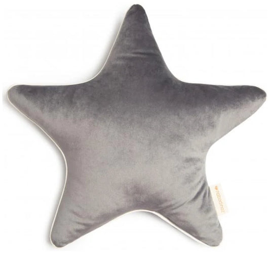 Aristote cushion • velvet slate grey