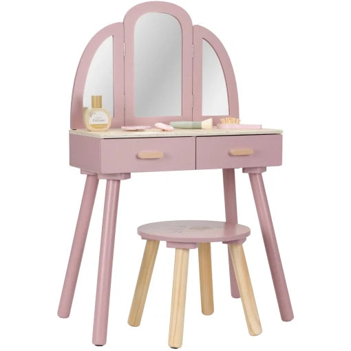 Wooden dressing table – Pink