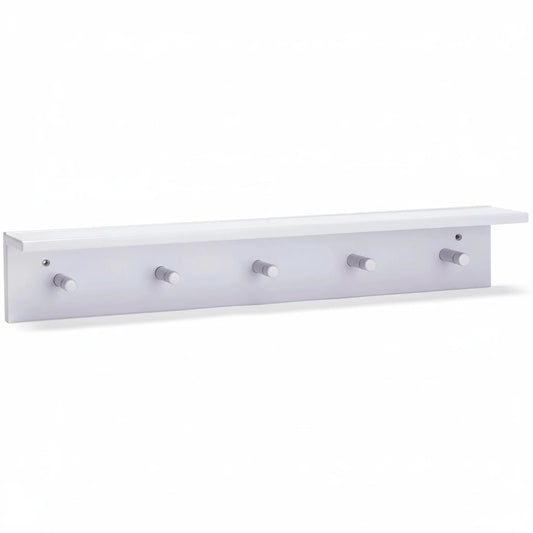 Kid’s shelf with hooks lilac