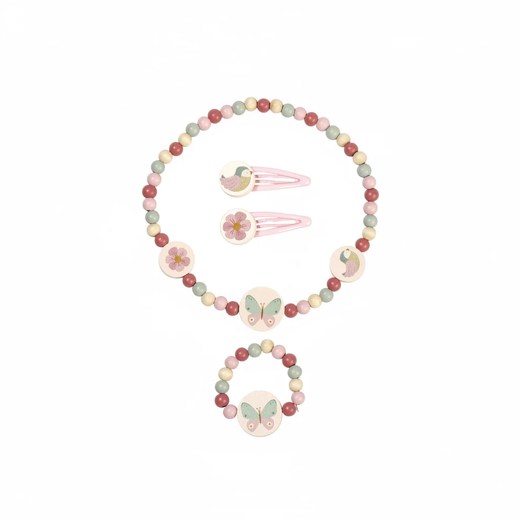 Jewellery Set Flowers & Butterflies