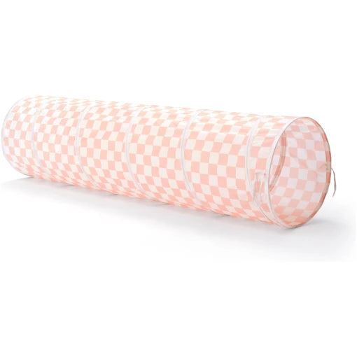 Play tunnel check pink