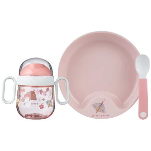 Baby dinnerware 3-piece set Flowers & Butterflies