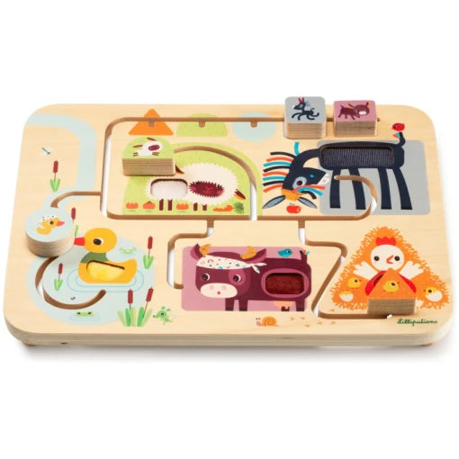 Farm wooden sensory maze