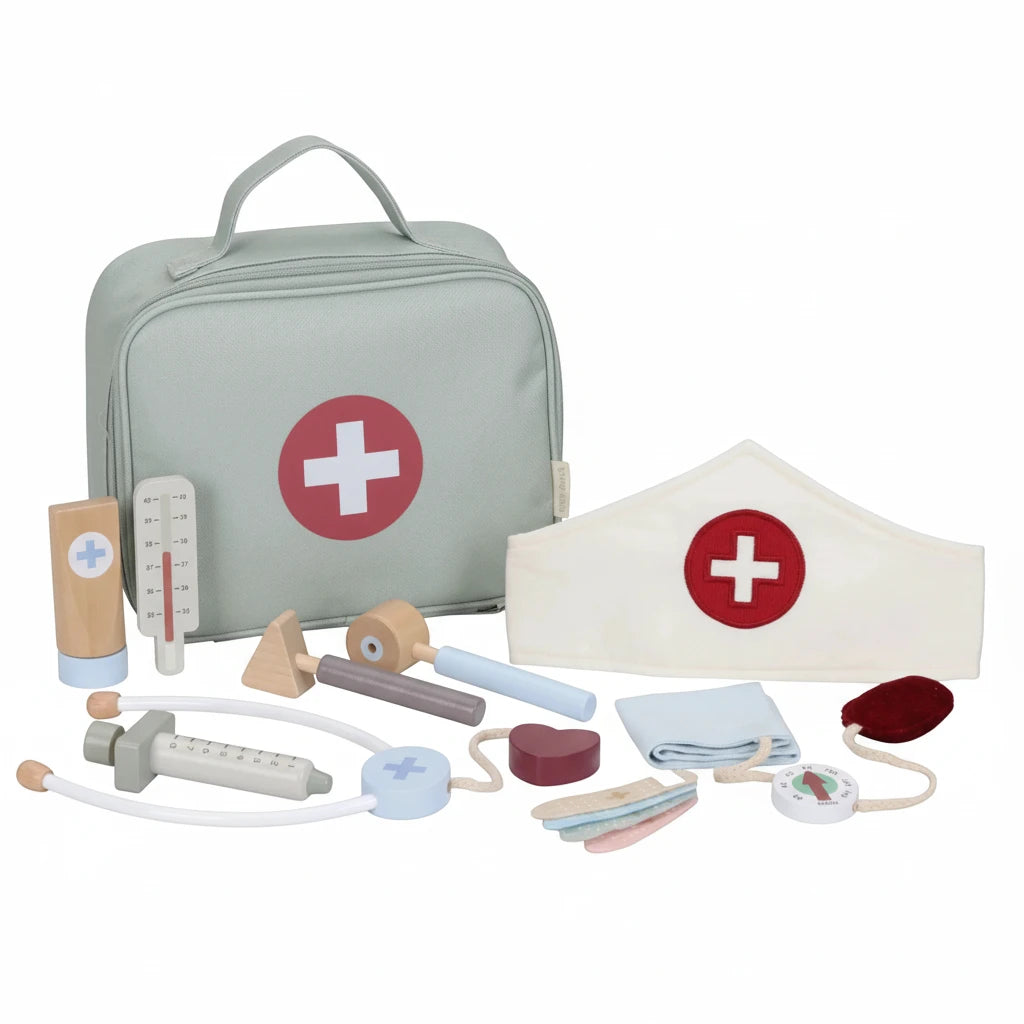 Doctor’s case with wooden tools