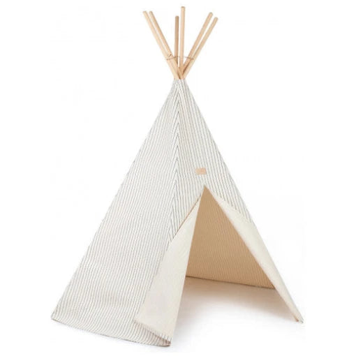 Arizona teepee • blue thin stripes natural
