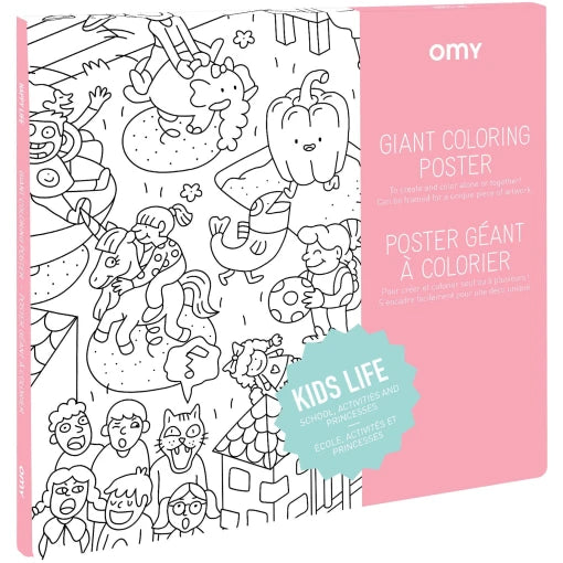 Giant colouring poster – Kids Life