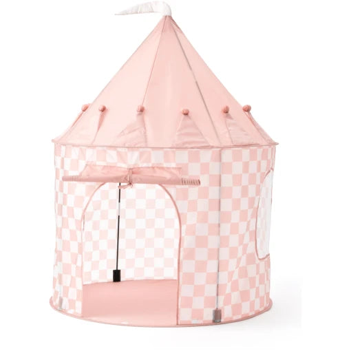 Play tent check pink