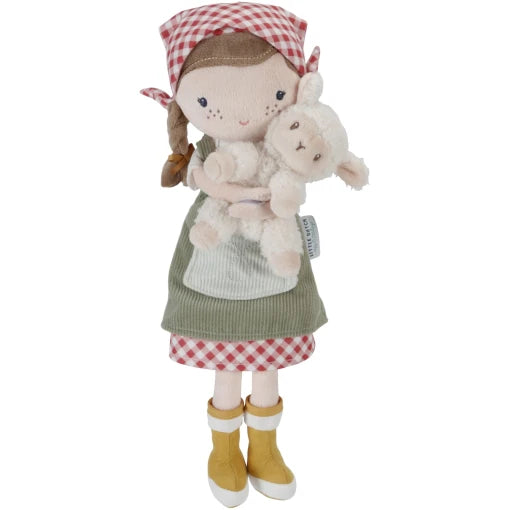 Cuddle doll Farmer Rosa with sheep 35cm