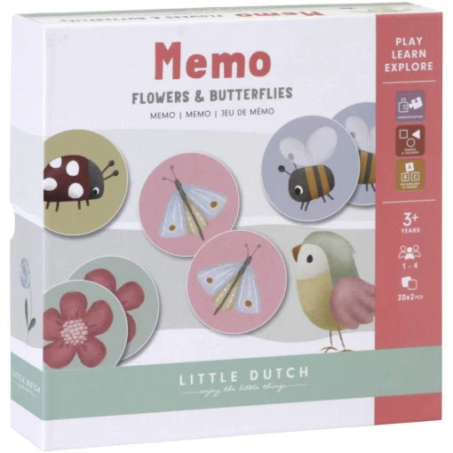 Memo Flowers & Butterflies