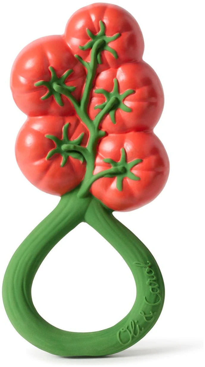 Tomato rattle-teething toy