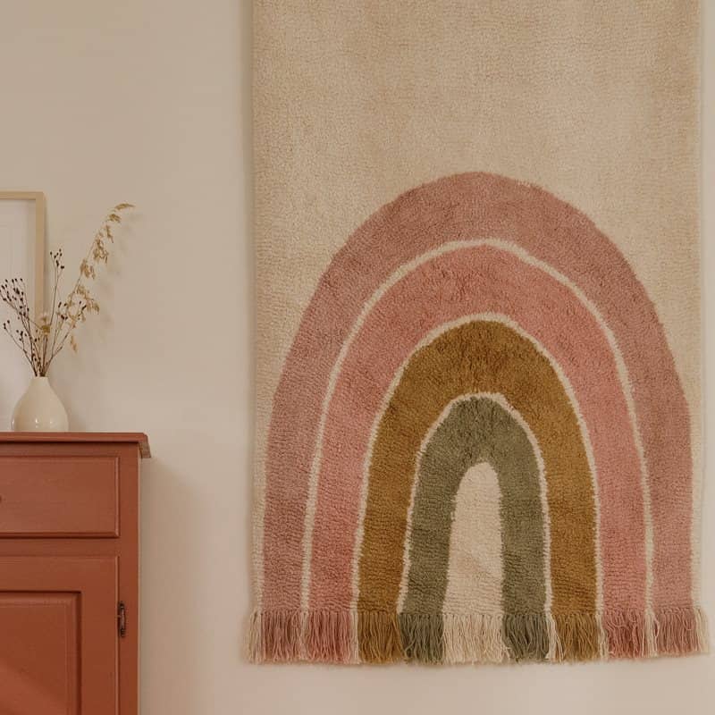 Rug Rainbow Pink 130 x 90 cm