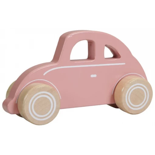 Wooden Toy Car Pink