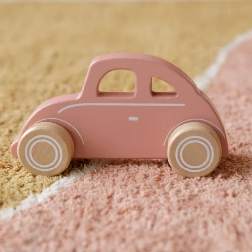 Wooden Toy Car Pink
