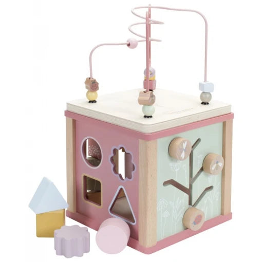 Wooden Activity Cube Wild Flowers