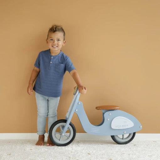 Scooter hout Blue