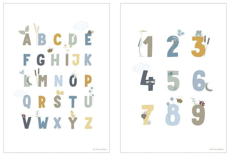 Poster A3 – Little Goose ABC – blue