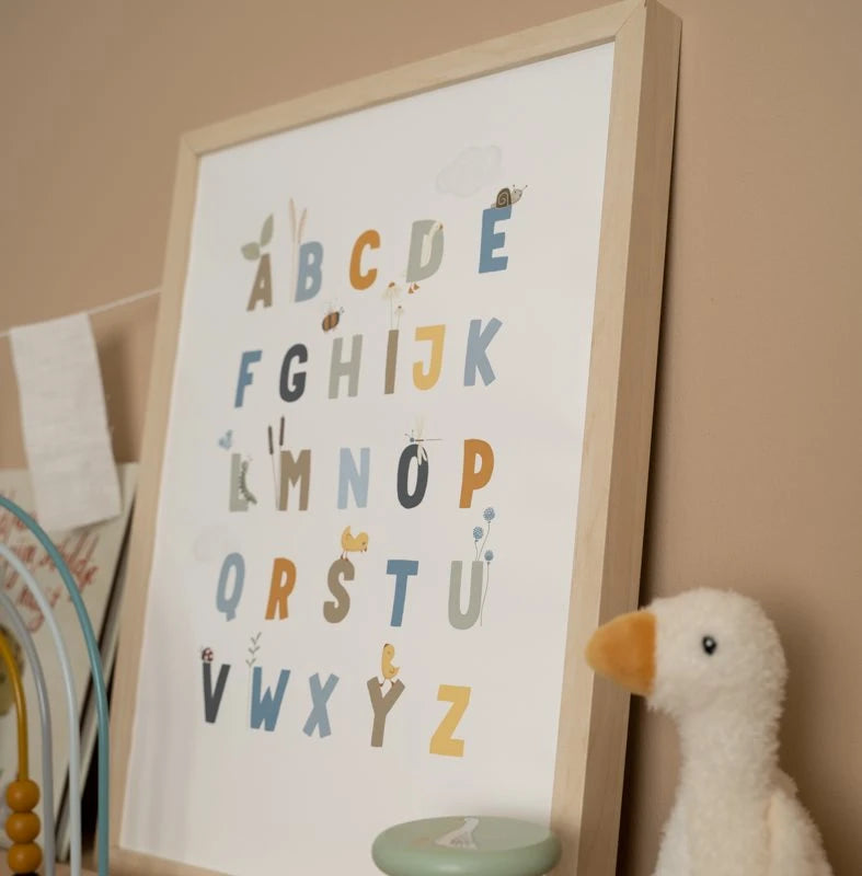 Poster A3 – Little Goose ABC – blue
