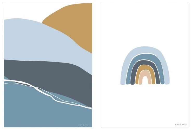 Poster A3 – Horizon – blue