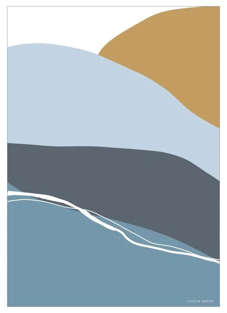 Poster A3 – Horizon – blue