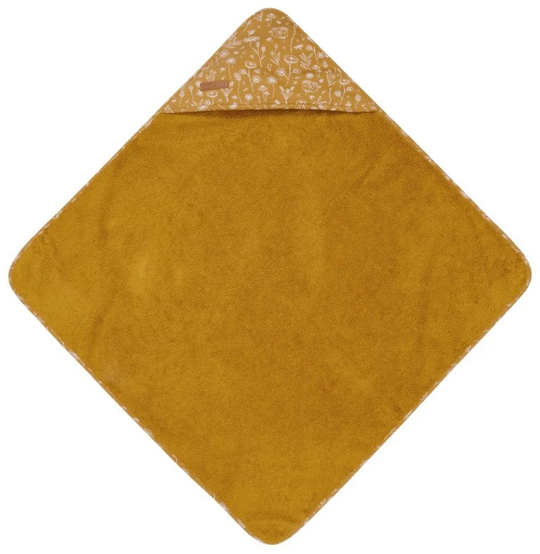 Hooded towel Wild Flowers Ochre