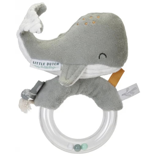 Ring rattle Whale Ocean Mint