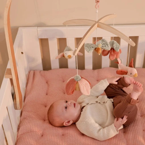 Wooden music mobile Flowers & Butterflies