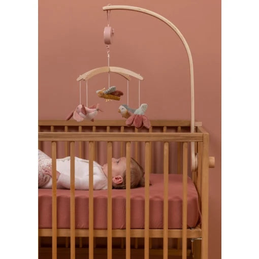 Wooden music mobile Flowers & Butterflies