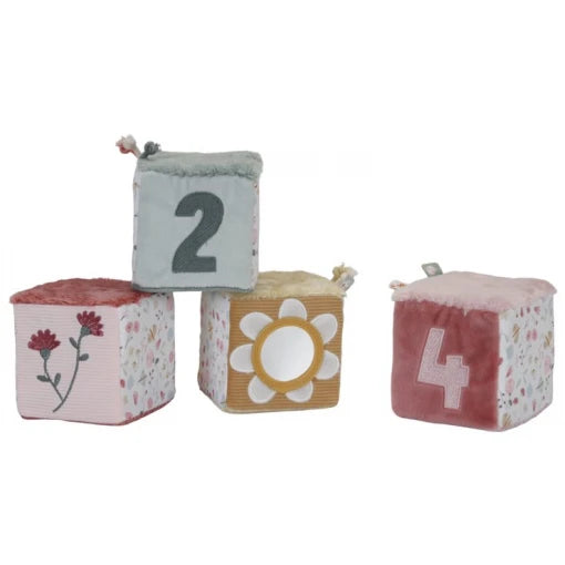 Set of soft cubes Flowers & Butterflies
