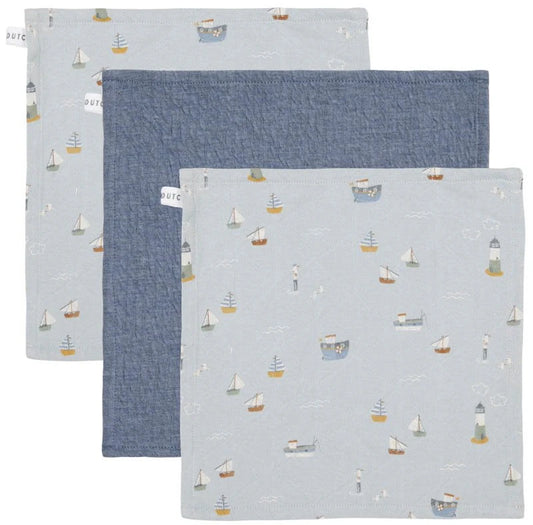 Facecloths Pure Blue / Sailors Bay Blue