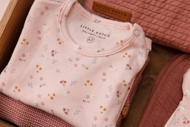 T-shirt long sleeves Little Pink Flowers 0-2mths