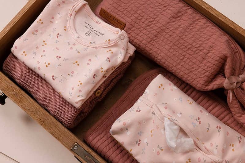 T-shirt long sleeves Little Pink Flowers 0-2mths