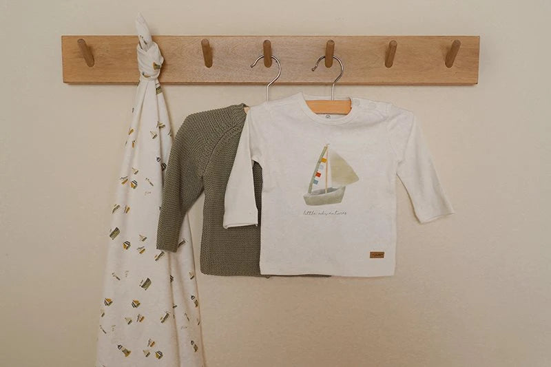 T-shirt long sleeves Sailboat White Adventures